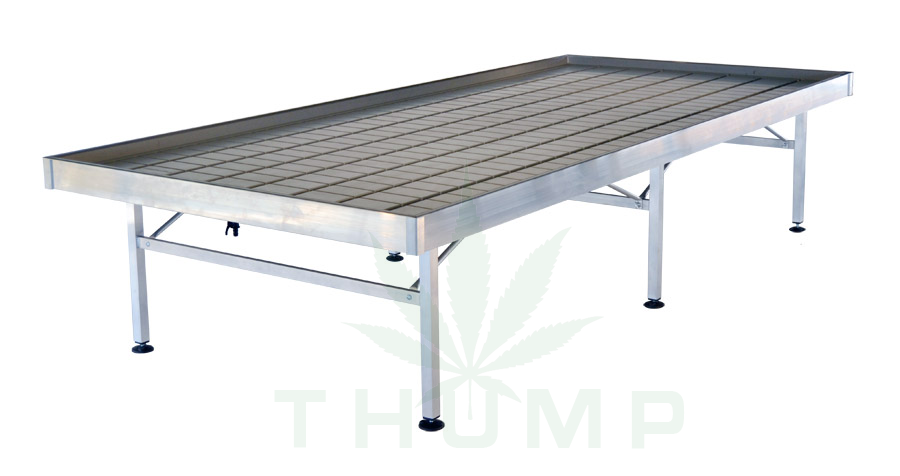 Hydroponic Ebb Flow Rolling Bench Table For Greenhouse