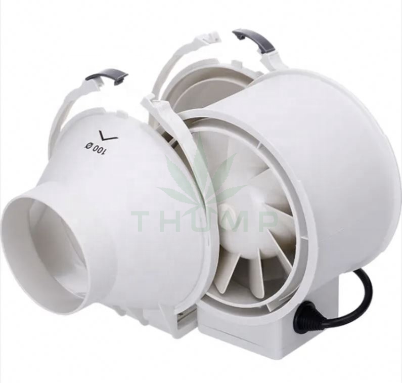 Thump 4/6/8/10 Inch Plastic Ac Motor Dc Inline Duct Fan 